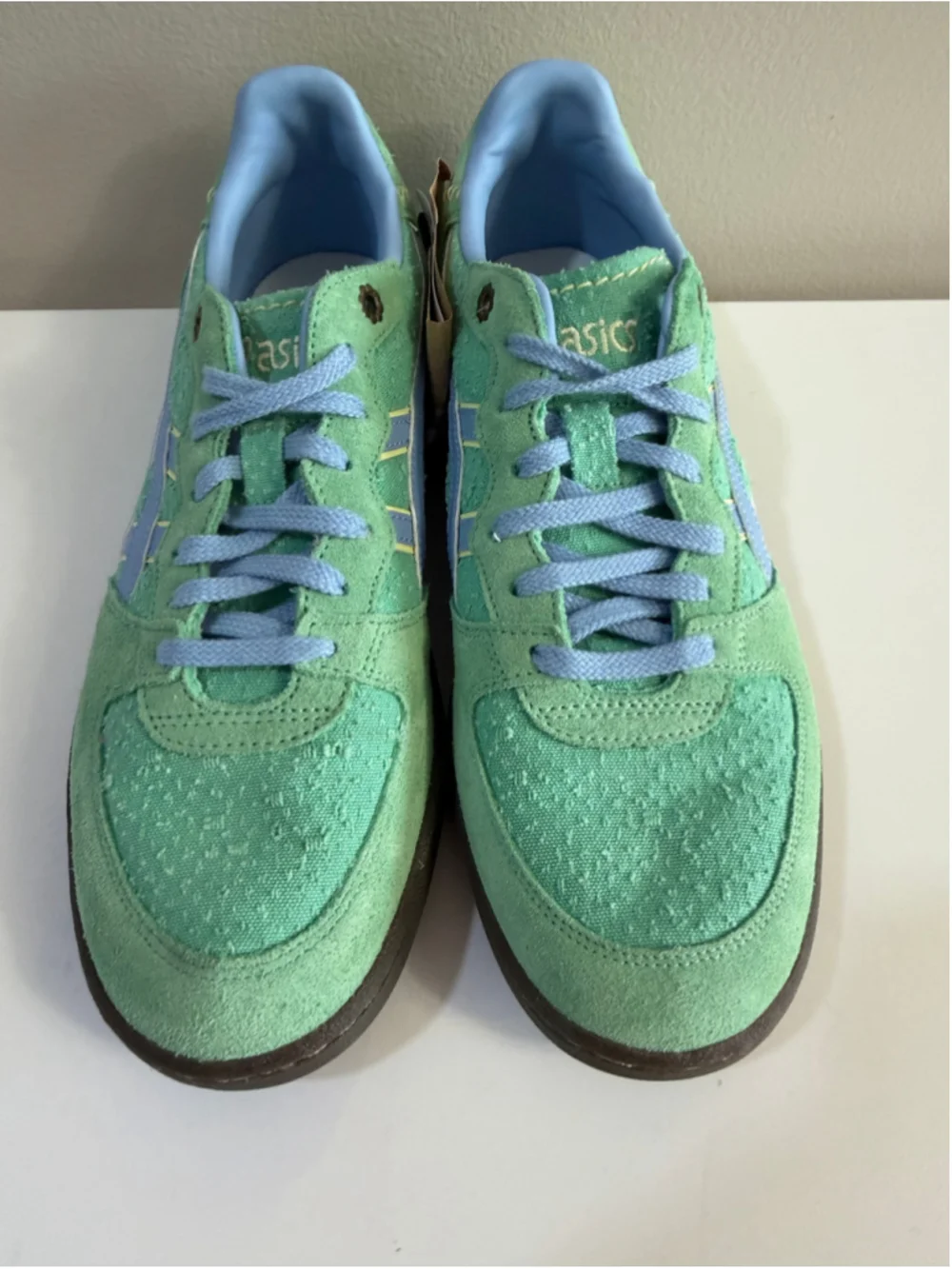 ASICS Skyhand OG Peppermint Stone Wash Sneakers NWT Men’s 8.5 Retro Suede